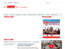 Tablet Screenshot of diamundialdelcorazon.com